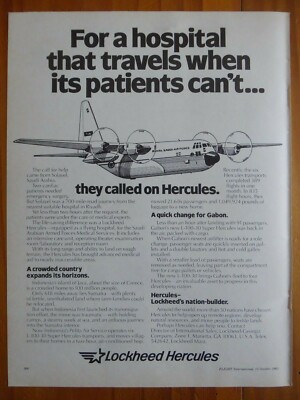 10/1983 PUB LOCKHEED C-130 HERCULES ROYAL SAUDI AIR FORCE SOLAYEL ORIGINAL AD