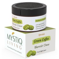Mystiq Living Green Coffee Blemish Clear Cream for Dark Spots on Face - 50GM