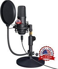 Microfono Condensador De Estudio Profesional Para PC Youtubers Podcast Streaming