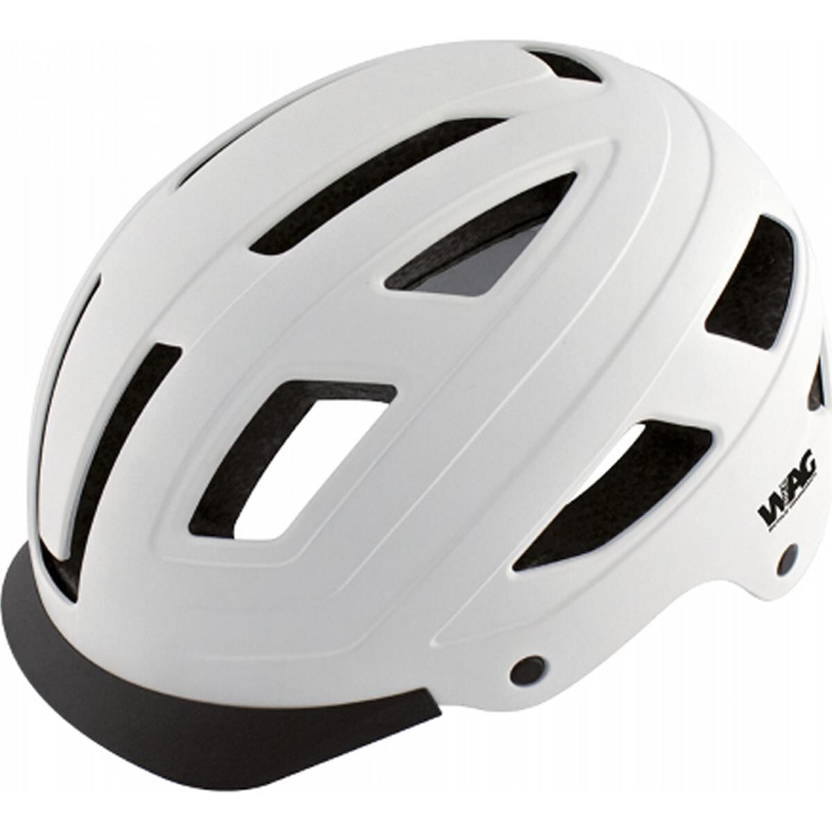 Casco City Bianco Taglia L 58-61Cm Con Omologazione En1078 Per Uso Urbano Bici