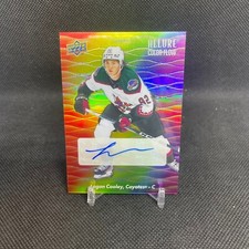 LOGAN COOLEY - 2023-24 Allure CFA-LC Color Flow Full Rainbow Auto Rookie Card