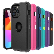 For iPhone 15 Pro Max 14 13 12 11 XR XS Phone Case Heavy Duty Shockproof Cover
