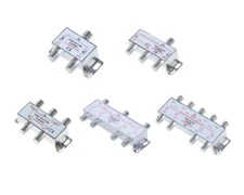 2 3 4 6 8-Way TV Coaxial Cable Splitter 5-2300 MHz RG6 RG59 HDTV Satellite LOT