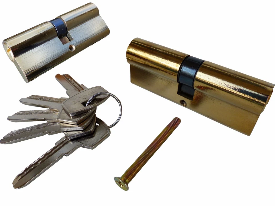 Zylinderschloss 60/70/80mm Schließzylinder Türschloss inkl. 5 Schlüsseln