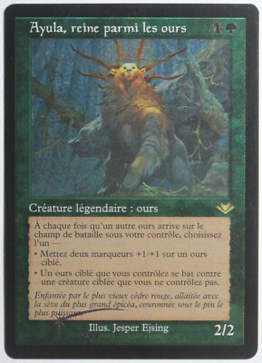 mtg magic Ayula, Queen Among Bears FOIL etched FRENCH vf fr queen among bears