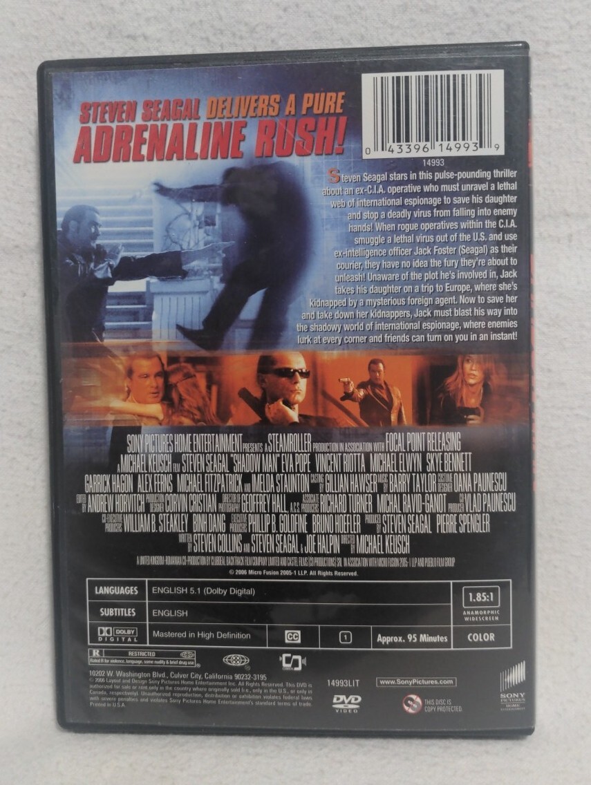 Shadow Man (2006) DVD - Steven Seagal - GOOD Condition