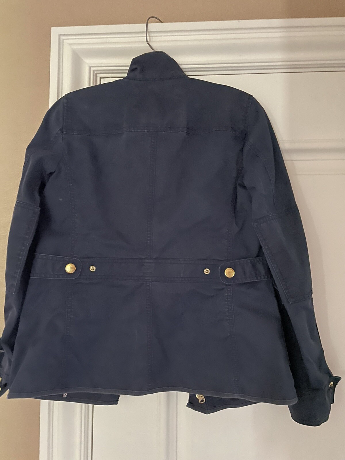 J.CREW Women's Boyfriend Field Jacket Navy Blue XS Gem