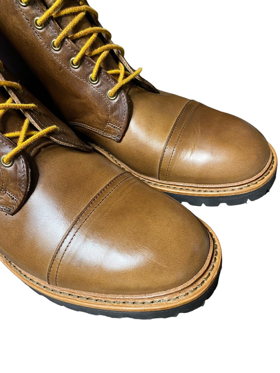 Allen Edmonds Mens Vancouver Wool Cap Toe Boot 13 D Natural 