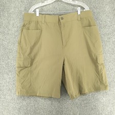 Orvis Nylon Stretch Outdoor Tech Cargo Shorts Olive Green Men s 40x10 Active