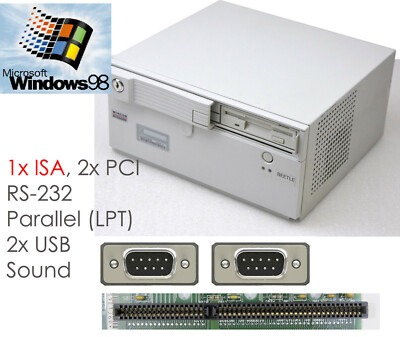 COMPUTER 1200 MHZ MIT ISA WINDOWS 98 256 MB 2x USB RS-232 LAN PARALLEL LPT #W20