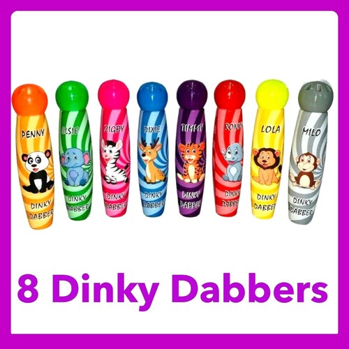 Bingo Dabbers Bingo Kids Bingo kids Toy 8 Pack Dinky Animal Dabbers 8