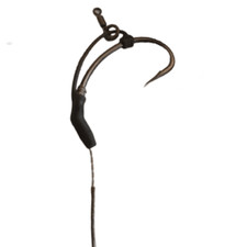 'D' Kicker Karpfen Rigs - 10er Pack (Gr&ouml;&szlig;en 4, 6 oder 8) Barbless & MIcro Barbed