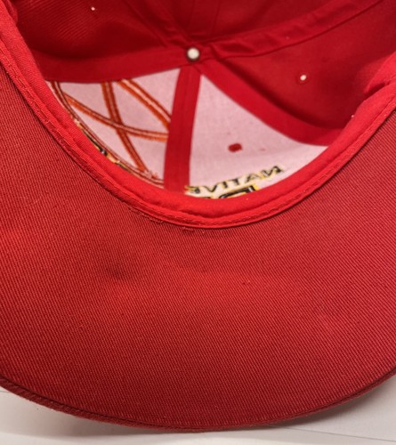 Corona, Native Pride, cappello rosso ricamato, ruota medicinale, gancio e passante, taglia unica - Foto 7 di 9