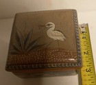 Vintage Tonala Mexico Signed Jimon Pottery Trinket Jewelry Box, Folk Art Bird — photo 6