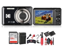 Kodak Pixpro FZ55 Digital Camera in Black FZ55BK Bundle with Accessories