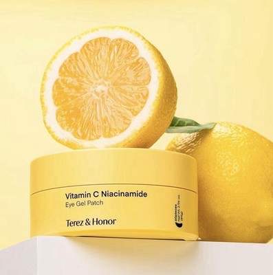 Vitamin C Niacinamide Eye Patches: Brightening & Glowing Under Eye Mask, 60pcs
