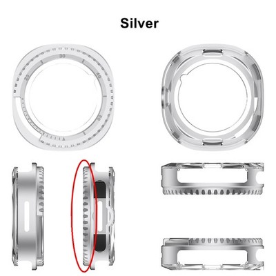 Für Samsung Galaxy Watch 8 Classic 46 mm Smart Watch Metallgehäuse Schutzhülle