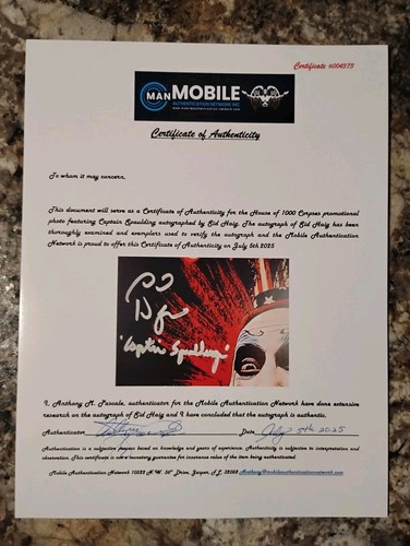 Sid Haig Signed Photo 11x13in Captain Spaulding House 1000 of Corpses COA+ BADGE - Picture 6 of 10