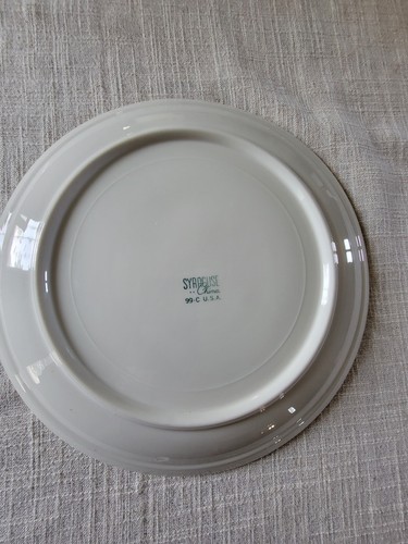Syracuse China Petroleum club of shreveport? 10" plate restaurantware - Picture 4 of 5