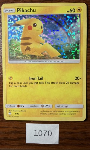 Pikachu 6/12 Pokemon TCG McDonald's Promos 2019 Holo Foil