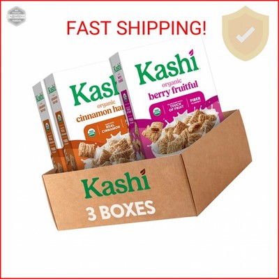 Kashi Breakfast Cereal, Organic, Whole Grain, Variety Pack (3 Boxes)