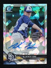 2018 Bowman Chrome Prospect Atomic Refractor 43/100 Mackenzie Gore Auto s5q