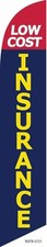 Low Cost Insurance Advertising Feather Banner Swooper Flag, Replacement Flag...