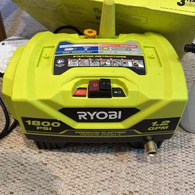 #ad Ryobi 1800 PSI 1.2 GPM Stationary Electric Pressure Washer RY141802 $39.00
