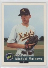 1992 Classic Draft Picks Mike Matthews Michael Mathews #27 1s2x