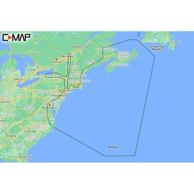 C-MAP M-NA-Y202-MS Nova Scotia to Chesapeake Bay REVEAL  Coastal Chart