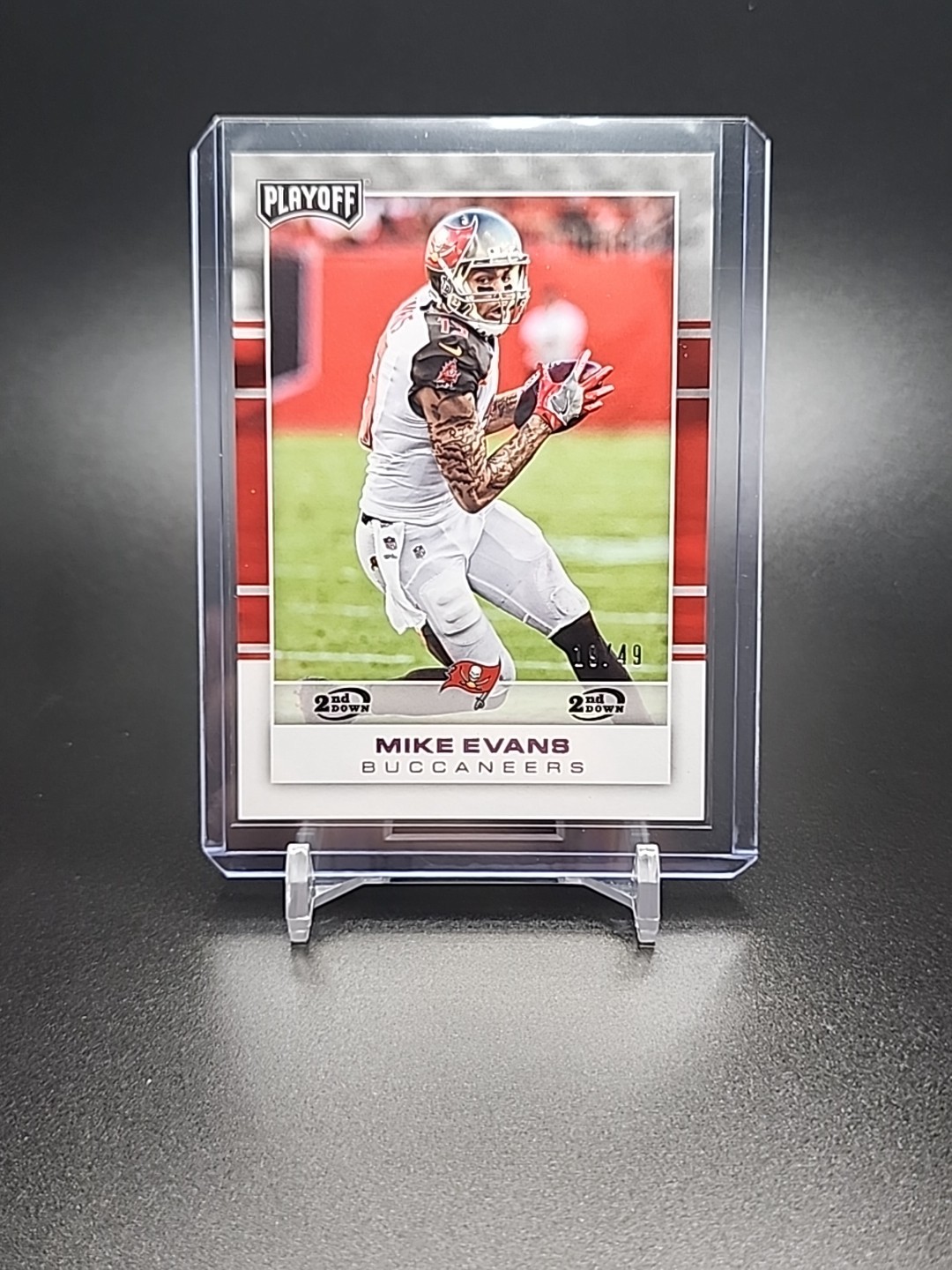 2017 Playoff Football Mike Evans 2nd Down Purple /49 Buccaneers