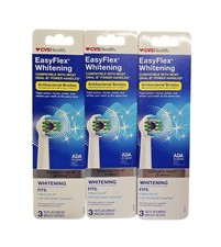 3 Pack CVS EasyFlex WHITENING Replacement Brush Heads Oral-B Compatible 3 ct Eac