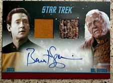 Star Trek Connections Incentive Box Brent Spiner Dual Relic Autograph Card