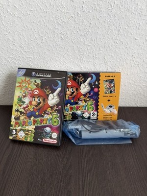 Nintendo Gamecube Spiel : Mario Party 6, komplette OVP + unbenutztes Mikrofon