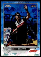 2022 Topps Chrome Formula 1 Sapphire Zhou Guanyu Alfa Romeo Racing Orlen #66