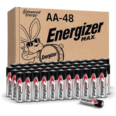 MAX AA Alkaline Batteries 48 Pack - 12  Power