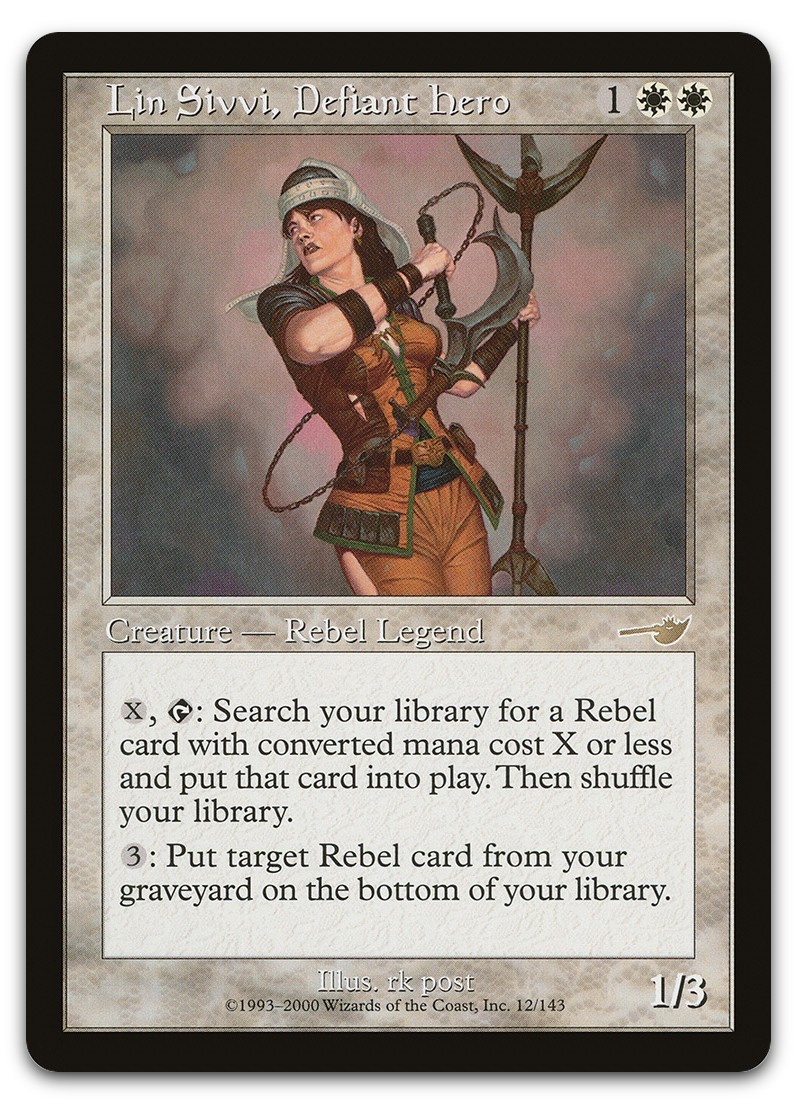 Lin Sivvi, Defiant Hero #12 (LP) Nemesis NMS Magic MTG