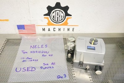 NELES Type ND9102HU-DS02 Rev. 4.0 Valve Positioner 1-4-8bar 20-115PSI Used