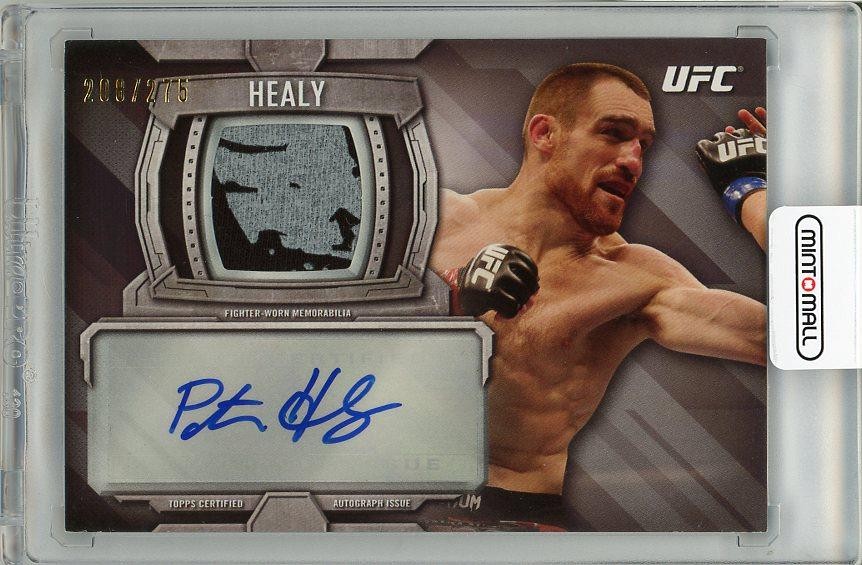2014 Topps Ufc Knockout Pat Healy Autograph Fighter Worn Memorabilia 208/275
