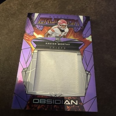 2024 Panini Obsidian - Rookie Eruption Materials Xavier Worthy #ERM-XWY /49
