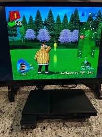 Sony Playstation PS2 Slim Console with OEM Cables. Tested. Works Great. Clean