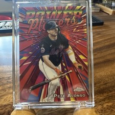 2025 Topps Chrome Power Players Pete Alonso #PP-12 Red Refractor /5
