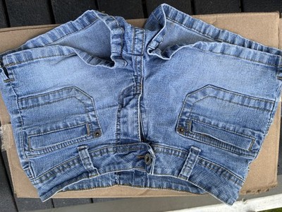 Angels Women s Blue Denim Cut Off Shorts Flap Pockets Size 2 Medium Wash
