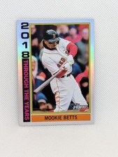 MOOKIE BETTS -Red Sox -2025 Topps Heritage Chrome Through the Years 2018 #TTY-22
