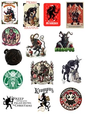 Krampus Christmas Stickers
