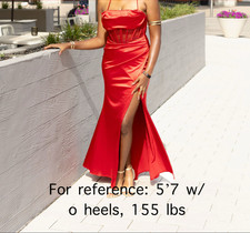 B. Darlin Red Prom dress S 3/4, great condition unnoticeable signs of wear