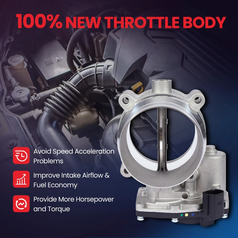 Throttle Body for Ford 16-19 F-650 F-750 / 11-19 F-250 F350 F450 F550 Super Duty - Image 2 of 4