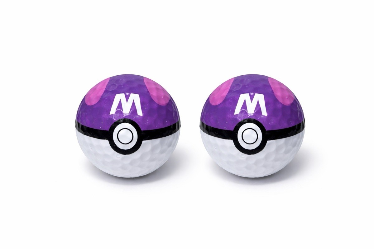 Pokemon Pokeball Style Golf Balls Set (3) – Master Ball, Ultra