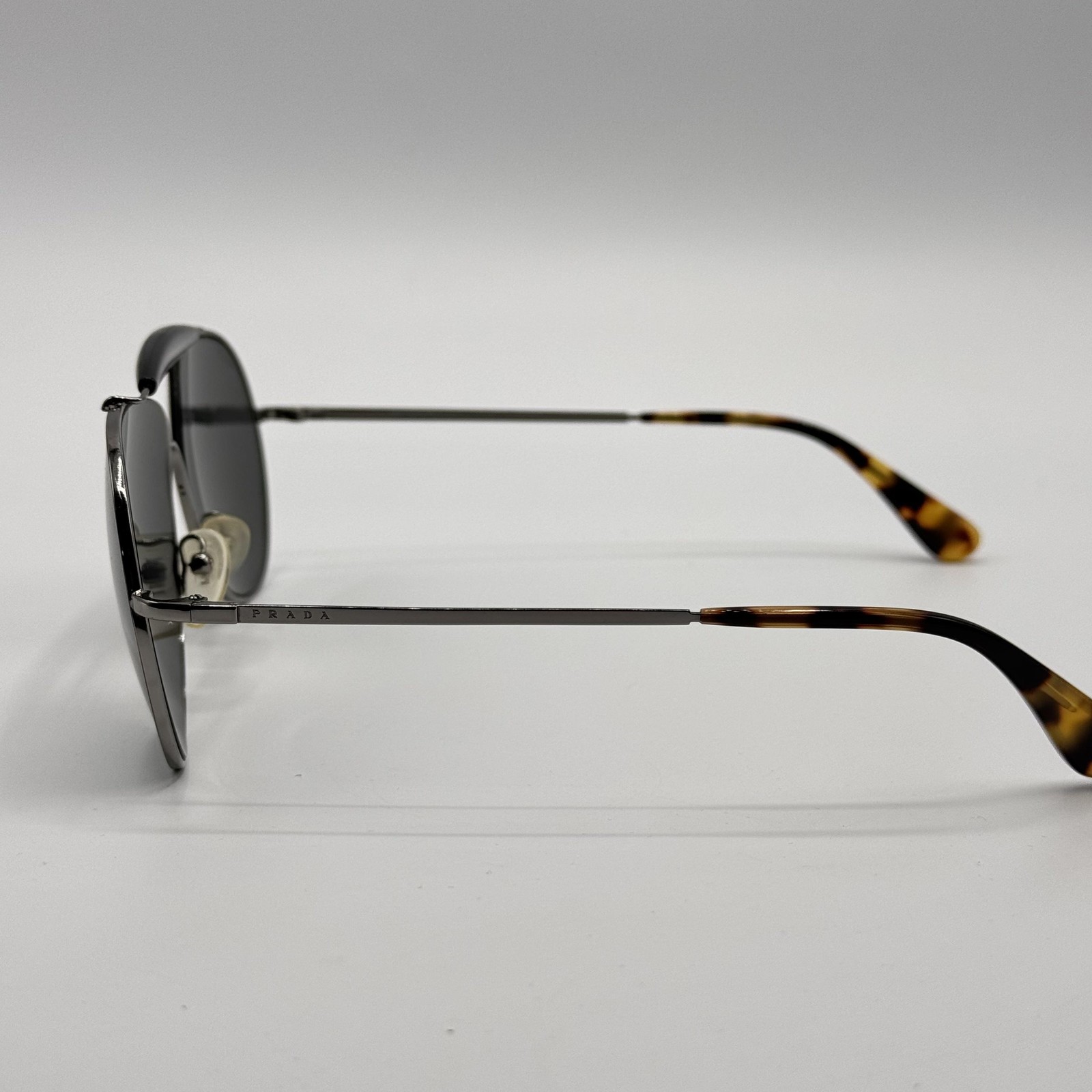 Prada SPR 56S 5AV 7W1 Sunglass Gunmetal Aviator Frame Gray Lens 59-13-140 thumbnail 9