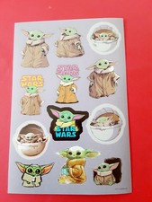 Star Wars Baby Yoda sticker sheet